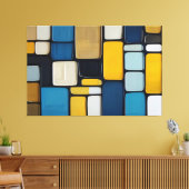 Chromatische Blöcke Leinwanddruck (Insitu (Wohnzimmer))