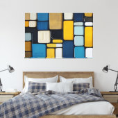 Chromatische Blöcke Leinwanddruck (Insitu (Schlafzimmer))