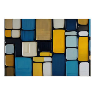 Chromatische Blöcke Poster