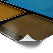 Chromatische Blöcke Poster (Ecke)