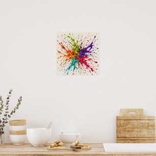 Chromatische Blüte Poster