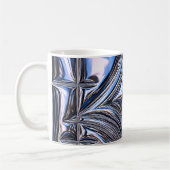 Chromatische Chrome-Symphonie Kaffeetasse (Links)