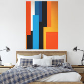 Chromatische Codes Leinwanddruck (Insitu (Schlafzimmer))