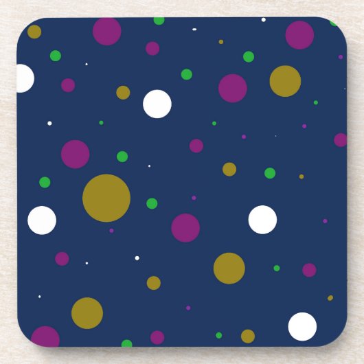 Chromatische Confetti-Untersetzer Getränkeuntersetzer (Vorderseite)