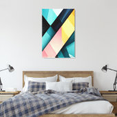 Chromatische Dynamik Leinwanddruck (Insitu (Schlafzimmer))