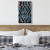 Chromatische Fäden Leinwand (Insitu (Schlafzimmer))