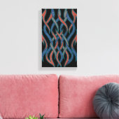 Chromatische Fäden Leinwand (Insitu (Wohnzimmer))