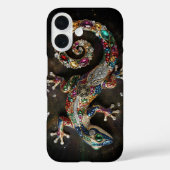 Chromatische Gecko-Wandkunst | Lebendiger Kristall Case-Mate iPhone Hülle (Rückseite)
