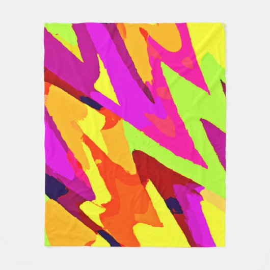 Chromatische Kunstfusion Fleecedecke (Vorderseite)