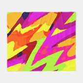 Chromatische Kunstfusion Fleecedecke (Vorderseite (Horizontal))