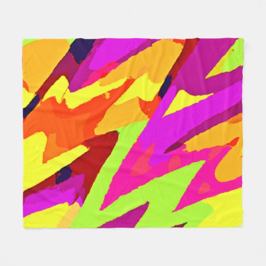 Chromatische Kunstfusion Fleecedecke (Vorderseite (Horizontal))