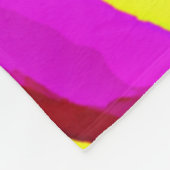 Chromatische Kunstfusion Fleecedecke (Ecke)