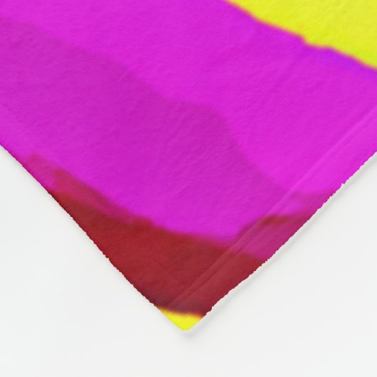 Chromatische Kunstfusion Fleecedecke (Ecke)