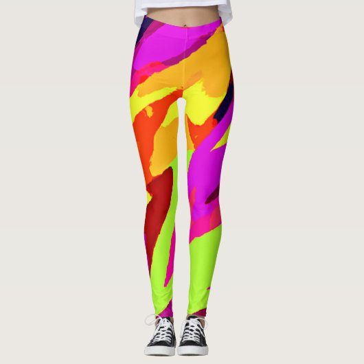 Chromatische Kunstfusion Leggings (Vorderseite)
