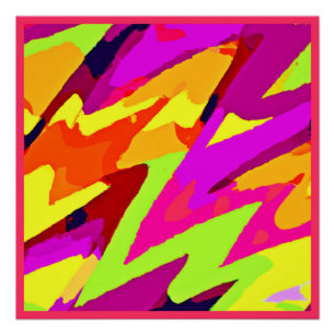 Chromatische Kunstfusion Poster
