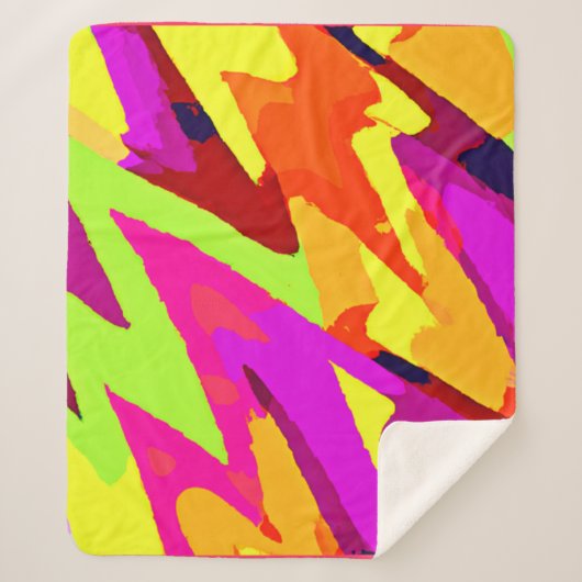 Chromatische Kunstfusion Sherpadecke (Vorderseite)