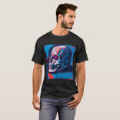 Chromatische Schädelmalerei T-Shirt (Vorne ganz)