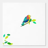 Chromatische Serenade: Vögel auf Zweig Tapete (Vorderseite)