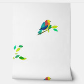 Chromatische Serenade: Vögel auf Zweig Tapete (Abrollen)