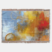 Chromatische Skyline: Puls der urbanen Abstraktion Decke (Vorderseite)