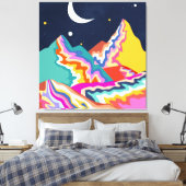 Chromatische Spitzen Leinwanddruck (Insitu (Schlafzimmer))