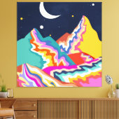 Chromatische Spitzen Leinwanddruck (Insitu (Wohnzimmer))