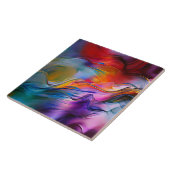 "Chromatische Ströme" Zeitgenössisches Abstrakt Fliese (Seite)