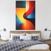 Chromatische Strömung Leinwanddruck (Insitu (Schlafzimmer))