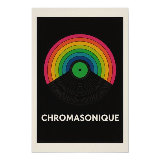 🌈 - Chromatische Tonexplosion Poster (Vorderseite)