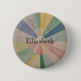 Chromatische Wirbelsäule: Abstrakte Pastellfarbräd Button