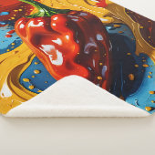 Chromatischer Chili - Ananas-Reich Sherpadecke (3/4)