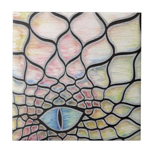 Chromatischer Drache Fliese (Vorderseite)