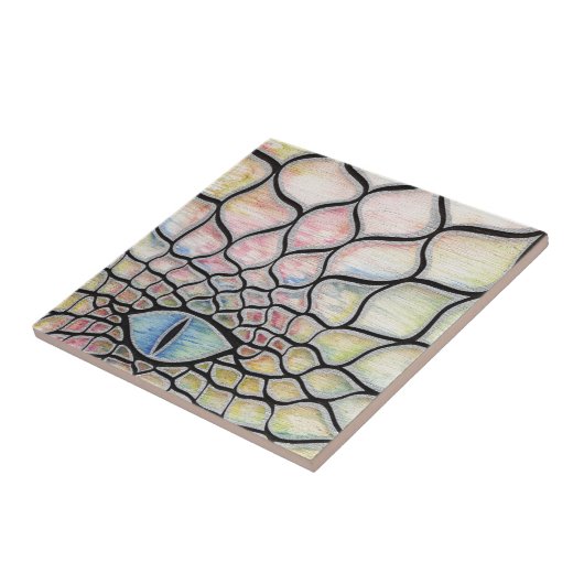 Chromatischer Drache Fliese (Seite)