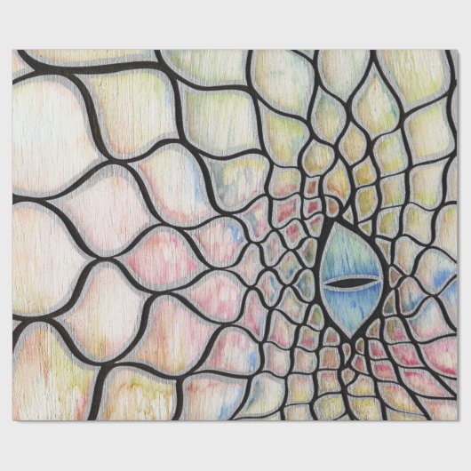 Chromatischer Drache Geschenkpapier (Flach)