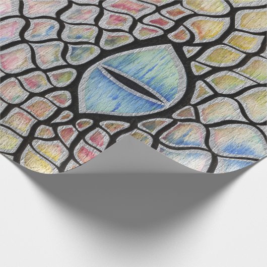 Chromatischer Drache Geschenkpapier (Ecke)