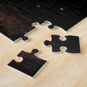 Chromatischer Elefant-Wandkunst | Lebendige geomet Puzzle (Seite)