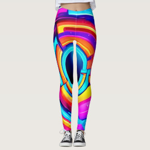 Chromatischer Fluss: Die strahlende Essenz lebendi Leggings