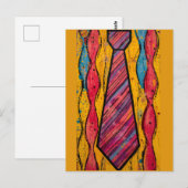Chromatischer Rhythmus Schlips Postkarte (Vorne/Hinten)