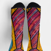 Chromatischer Rhythmus Schlips Socken (Oben)