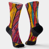 Chromatischer Rhythmus Schlips Socken (Gewinkelt)
