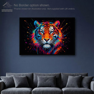 Chromatischer Tiger – Wandkunst Druck Poster