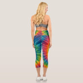 Chromatischer Wirbel Capri Leggings (Rückseite)