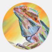 Chromatisches Bartgrabmalz Runder Aufkleber (Vorderseite)