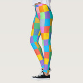 Chromatisches Blockgitter für Party Leggings (Links)