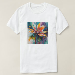 "Chromatisches Blut: Kunst der Abstrakten Blume" T-Shirt