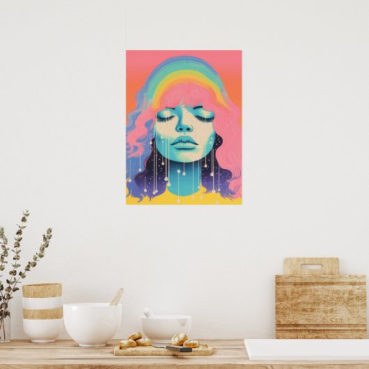 Chromatisches Elegance Poster (Küche)