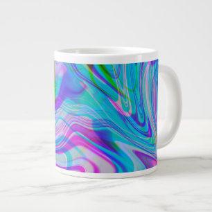 Chromatisches Flüssigkeits-Farbenfrohes abstraktes Jumbo-Tasse
