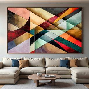 Chromatisches geometrisches Mosaik Poster