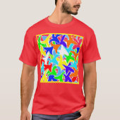 Chromatisches Kunstmuster T-Shirt (Vorderseite)