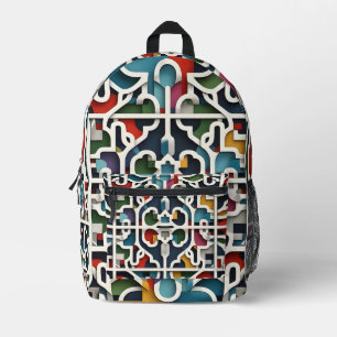 Chromatisches Maze Bedruckter Rucksack